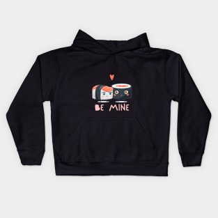 be mine lovers design Kids Hoodie